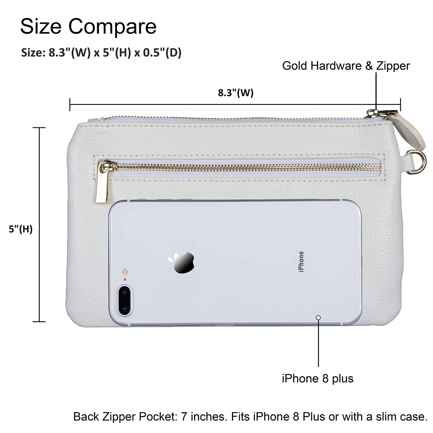 Befen Leather RFID Wristlet Wallet