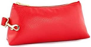 2-Piece Luxe Wristlet Set (IT Bag and a Key Ring Bracelet) Vegan Leather Classic Clutch Luxury Purse for Women