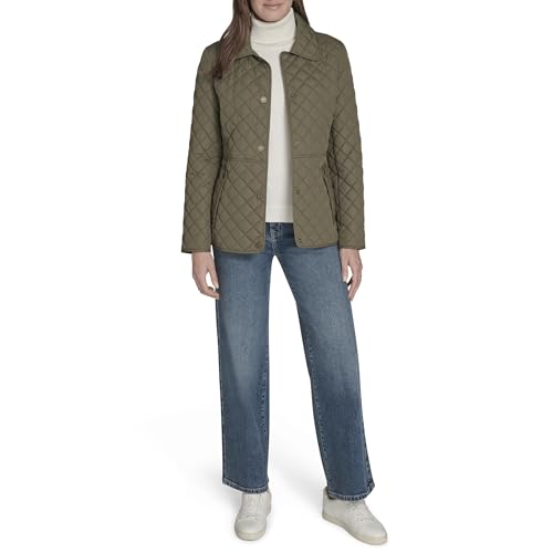Tommy Hilfiger Women's Zip Up Long Sleeve Quilted Jacket