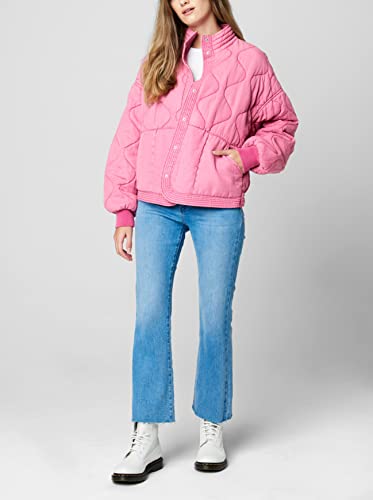 [BLANKNYC] Womens Luxury Clothing Tencel Drop Shoulder Quilted Jacket