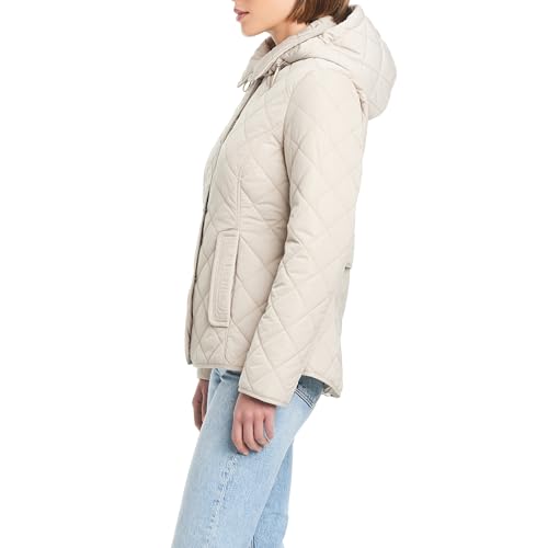 Jones New York Women's Ladies Lightweight Quilted Jacket with a Hood
