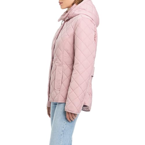 Jones New York Women's Ladies Lightweight Quilted Jacket with a Hood