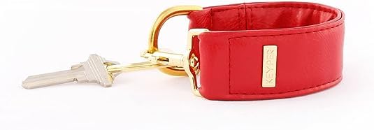 2-Piece Luxe Wristlet Set (IT Bag and a Key Ring Bracelet) Vegan Leather Classic Clutch Luxury Purse for Women