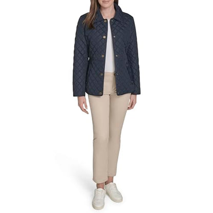 Tommy Hilfiger Women's Zip Up Long Sleeve Quilted Jacket
