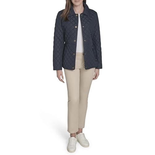 Tommy Hilfiger Women's Zip Up Long Sleeve Quilted Jacket