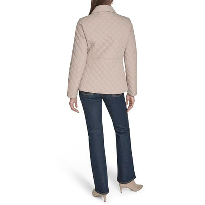 Tommy Hilfiger Women's Zip Up Long Sleeve Quilted Jacket