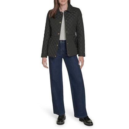 Tommy Hilfiger Women's Zip Up Long Sleeve Quilted Jacket