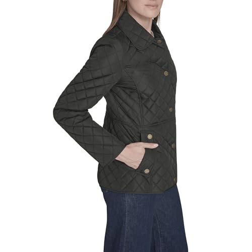 Tommy Hilfiger Women's Zip Up Long Sleeve Quilted Jacket