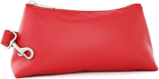 2-Piece Luxe Wristlet Set (IT Bag and a Key Ring Bracelet) Vegan Leather Classic Clutch Luxury Purse for Women