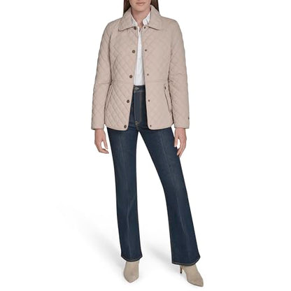Tommy Hilfiger Women's Zip Up Long Sleeve Quilted Jacket