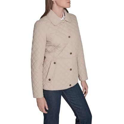 Tommy Hilfiger Women's Zip Up Long Sleeve Quilted Jacket