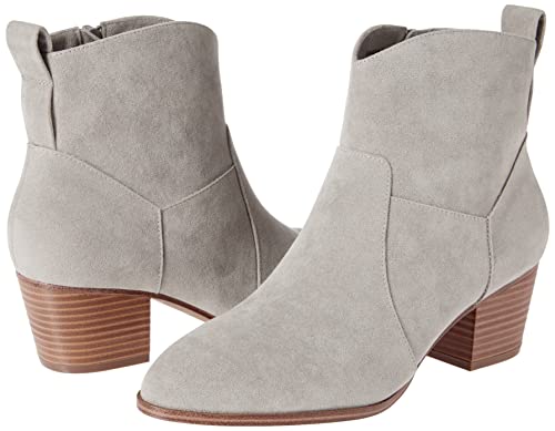 Amazon Essentials Women's Western Ankle Boots with Stacked Heel