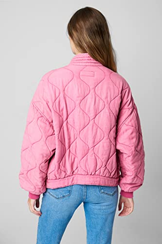 [BLANKNYC] Womens Luxury Clothing Tencel Drop Shoulder Quilted Jacket
