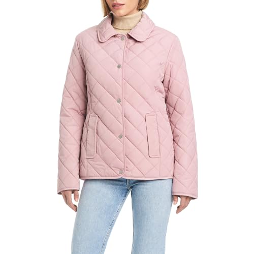 Jones New York Women's Ladies Lightweight Quilted Jacket with a Hood
