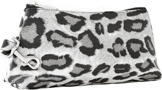 2-Piece Luxe Wristlet Set (IT Bag and a Key Ring Bracelet) Vegan Leather Classic Clutch Luxury Purse for Women