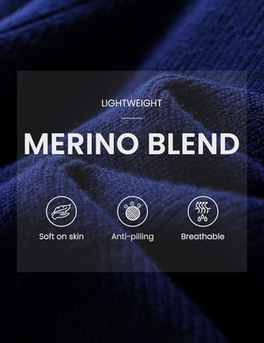 Women's Merino Wool Blend Hoodies 2025 Fall Winter Crewneck Sweatshirt Long Sleeve Knitted Sweater with Drawstring