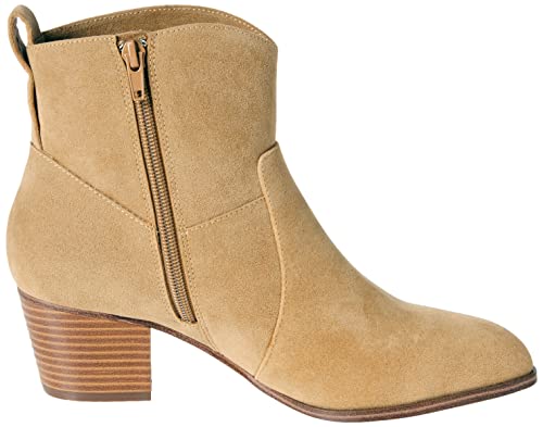 Amazon Essentials Women's Western Ankle Boots with Stacked Heel