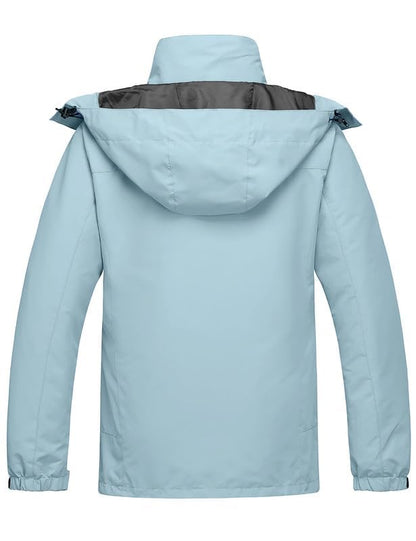 wantdo Women's 3 in 1 Waterproof Ski Jacket Windproof Winter Snow Coat Snowboarding Jackets Warm Raincoat