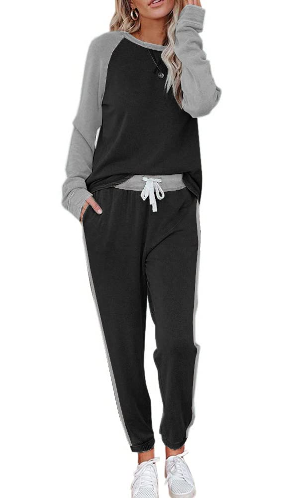 ETCYY NEW Lounge Sets for Women Two Piece Outfits Sweatsuits Sets Long Pant Loungewear Workout Athletic Tracksuits