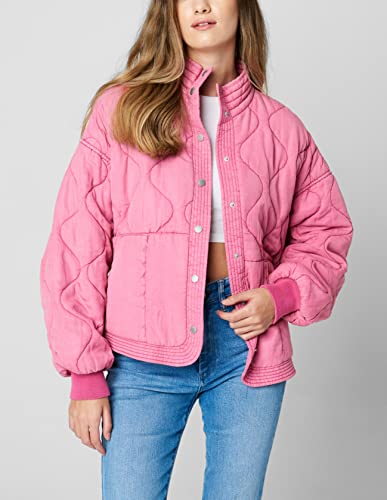[BLANKNYC] Womens Luxury Clothing Tencel Drop Shoulder Quilted Jacket