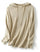 Women's Merino Wool Blend Hoodies 2025 Fall Winter Crewneck Sweatshirt Long Sleeve Knitted Sweater with Drawstring