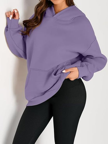 Hoodies for Women Oversized Trendy Sweatshirts Pullover Fleece Long Sleeve Sweaters Winter Outfits Y2k Clothes