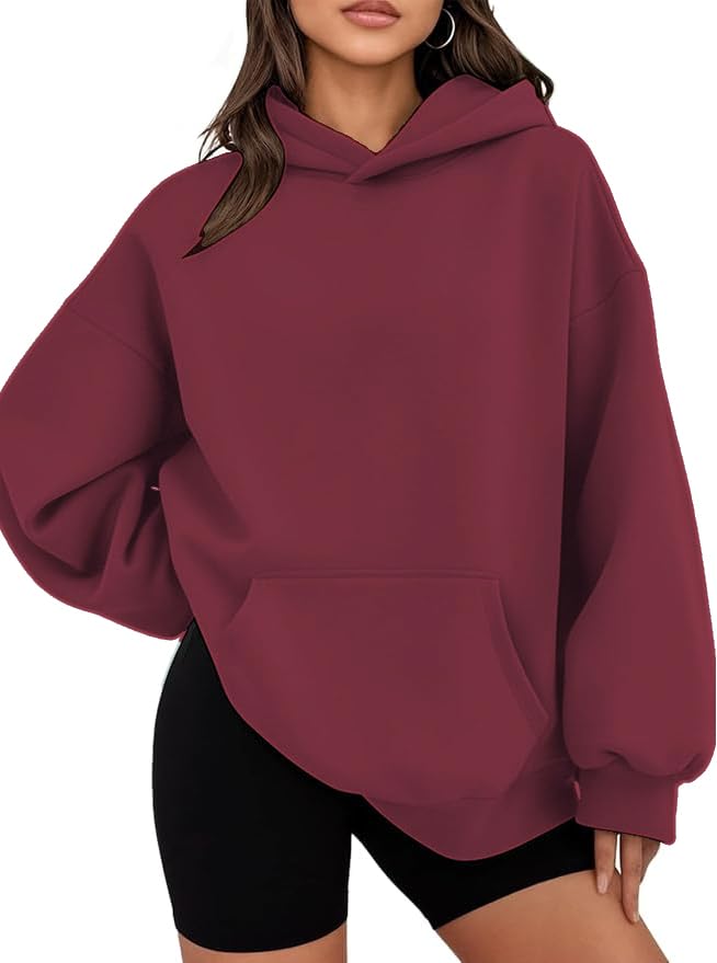 Hoodies for Women Oversized Trendy Sweatshirts Pullover Fleece Long Sleeve Sweaters Winter Outfits Y2k Clothes