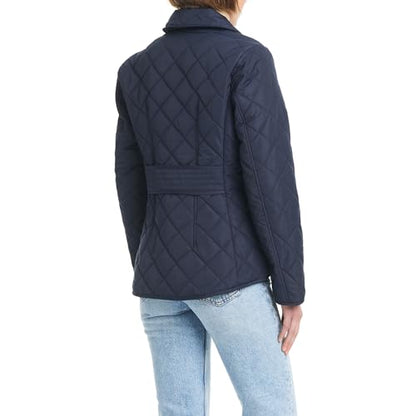 Jones New York Women's Ladies Lightweight Quilted Jacket with a Hood