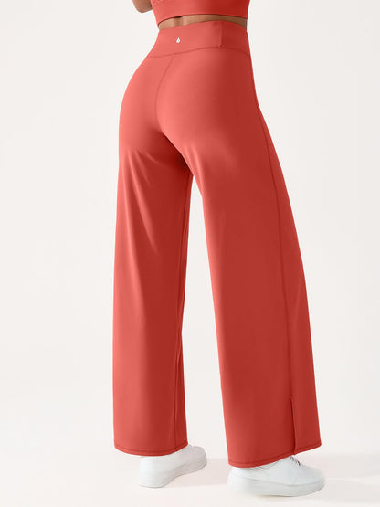 BRXL Wide Leg Yoga Pants for Women with Back Pocket Trouser Style High Waisted 30" Casual Lounge Buttery Soft Stretch Loose