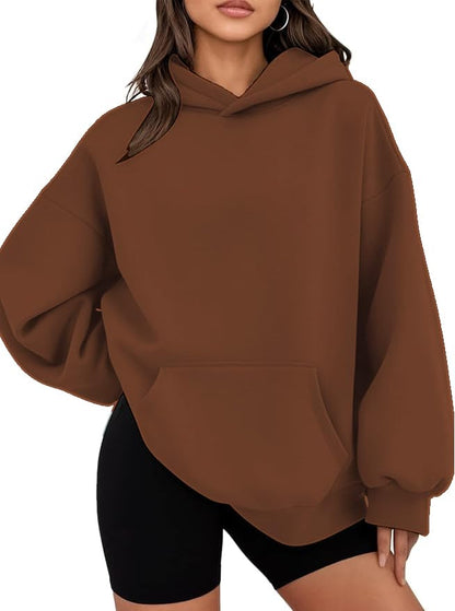 Hoodies for Women Oversized Trendy Sweatshirts Pullover Fleece Long Sleeve Sweaters Winter Outfits Y2k Clothes