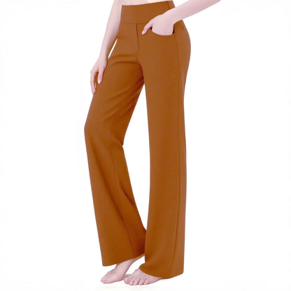 SIEPASA Wide Leg Yoga Pants Woman - High Waist Stretch Lounge Pants with Pockets, Casual Sweatpants Petite/Regular/Tall.