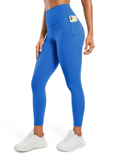 CRZ YOGA Womens Butterluxe Workout Leggings 25 Inches - High Waisted Gym Yoga Pants with Pockets Buttery Soft