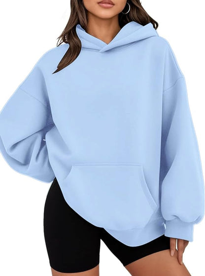 Hoodies for Women Oversized Trendy Sweatshirts Pullover Fleece Long Sleeve Sweaters Winter Outfits Y2k Clothes