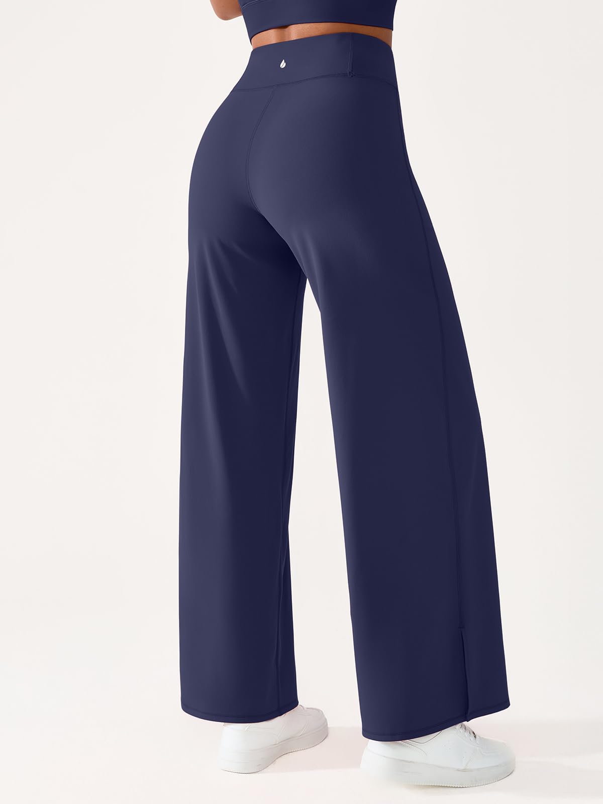 BRXL Wide Leg Yoga Pants for Women with Back Pocket Trouser Style High Waisted 30" Casual Lounge Buttery Soft Stretch Loose
