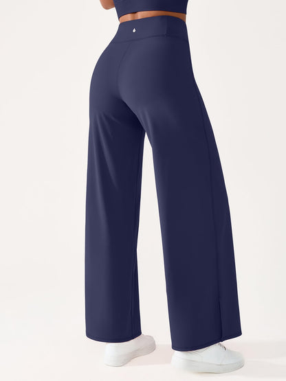 BRXL Wide Leg Yoga Pants for Women with Back Pocket Trouser Style High Waisted 30" Casual Lounge Buttery Soft Stretch Loose