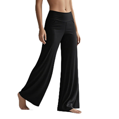 SIEPASA Wide Leg Yoga Pants Woman - High Waist Stretch Lounge Pants with Pockets, Casual Sweatpants Petite/Regular/Tall.