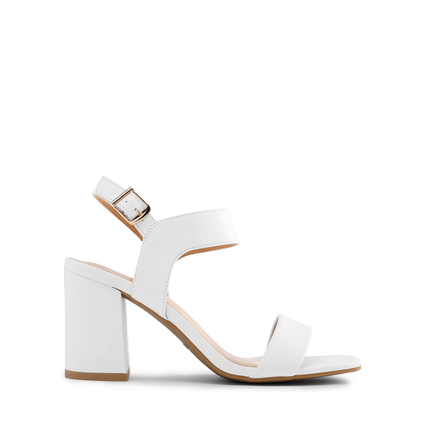 DREAM PAIRS Women's High Chunky Heels Square Toe Block Ankle Strap Dress Comfort Sandals