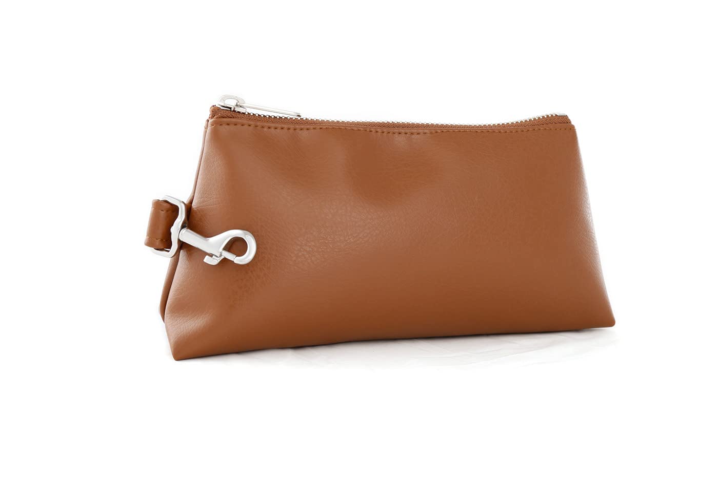 2-Piece Luxe Wristlet Set (IT Bag and a Key Ring Bracelet) Vegan Leather Classic Clutch Luxury Purse for Women