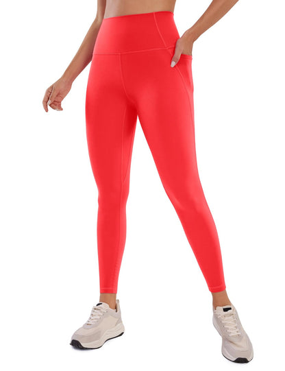 CRZ YOGA Womens Butterluxe Workout Leggings 25 Inches - High Waisted Gym Yoga Pants with Pockets Buttery Soft