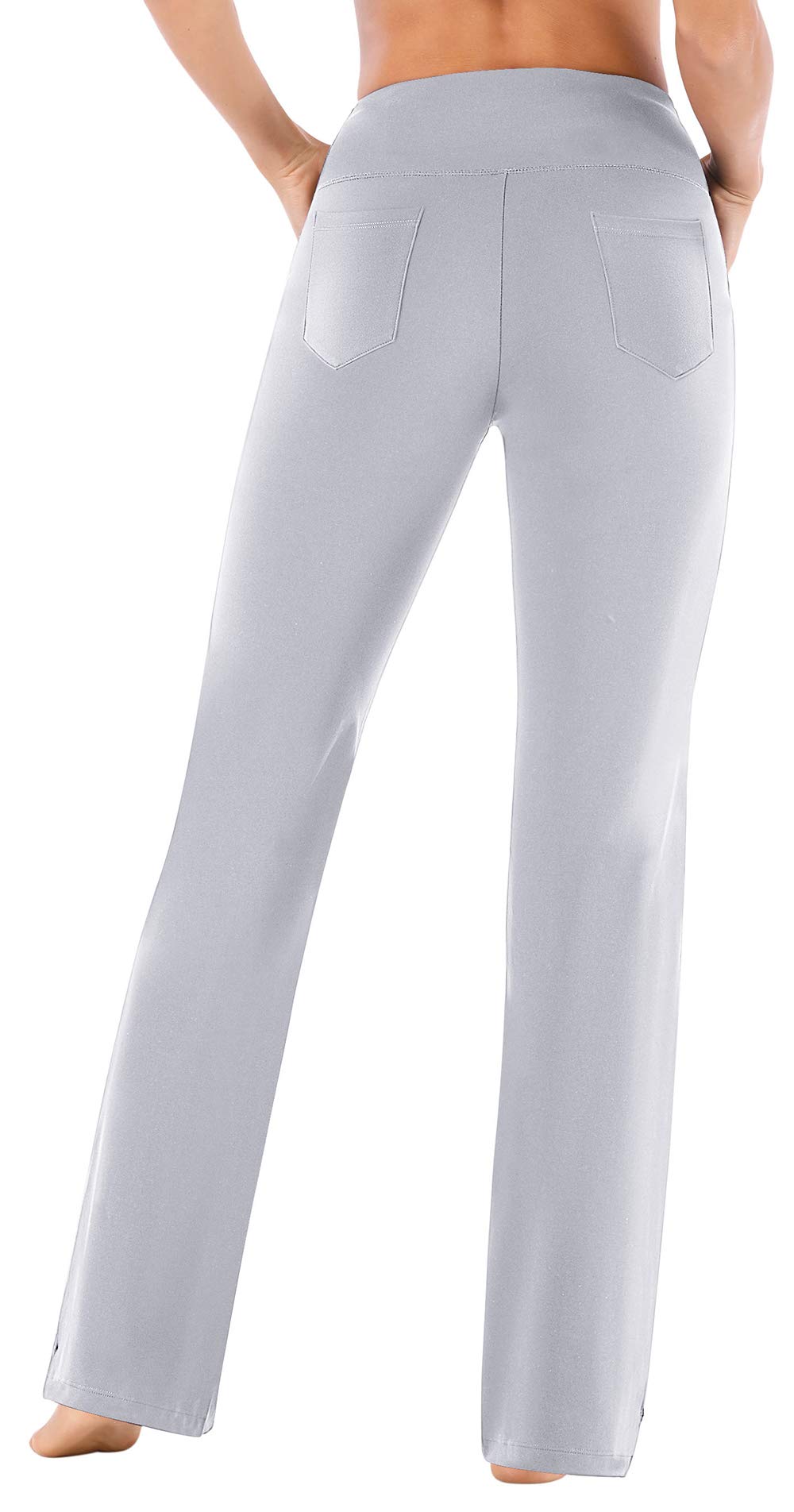 IUGA Yoga Pants Women Wide Leg High Waist Bootcut Workout Flare Leggings Tummy Control Work Dress Pants Women 4 Pockets