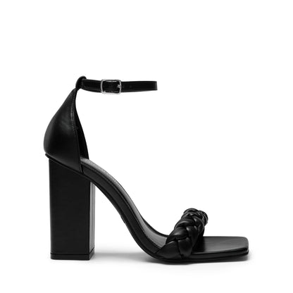 DREAM PAIRS Women's Heels for Women Braided Open Toe Ankle Strap High Block Chunky Heel Sandals Party Wedding Dress Pumps Shoes