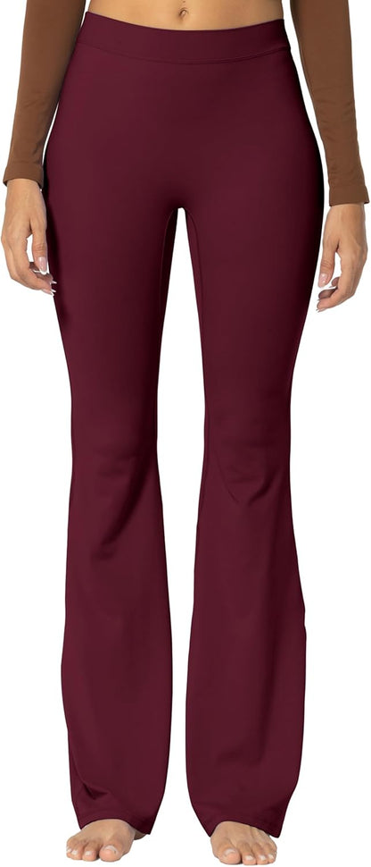 Sunzel Flare Leggings, Crossover Yoga Pants with Tummy Control, High-Waisted and Wide Leg