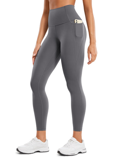 CRZ YOGA Womens Butterluxe Workout Leggings 25 Inches - High Waisted Gym Yoga Pants with Pockets Buttery Soft