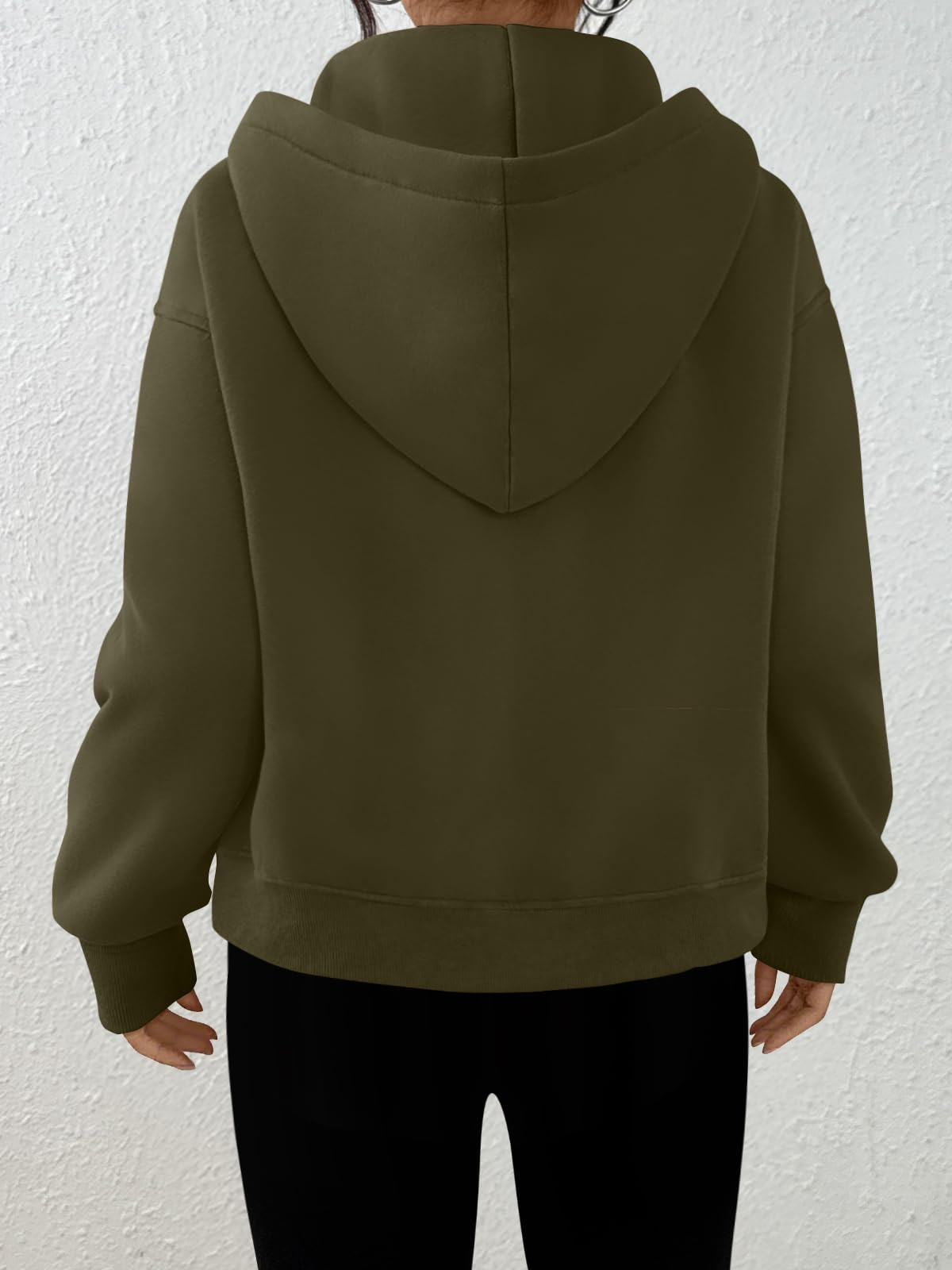 Trendy Queen Womens Zip Up Hoodies Fall Fashion Sweatshirt 2025 Clothes Y2K Cropped Jackets Cute Winter Outfits