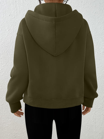 Trendy Queen Womens Zip Up Hoodies Fall Fashion Sweatshirt 2025 Clothes Y2K Cropped Jackets Cute Winter Outfits