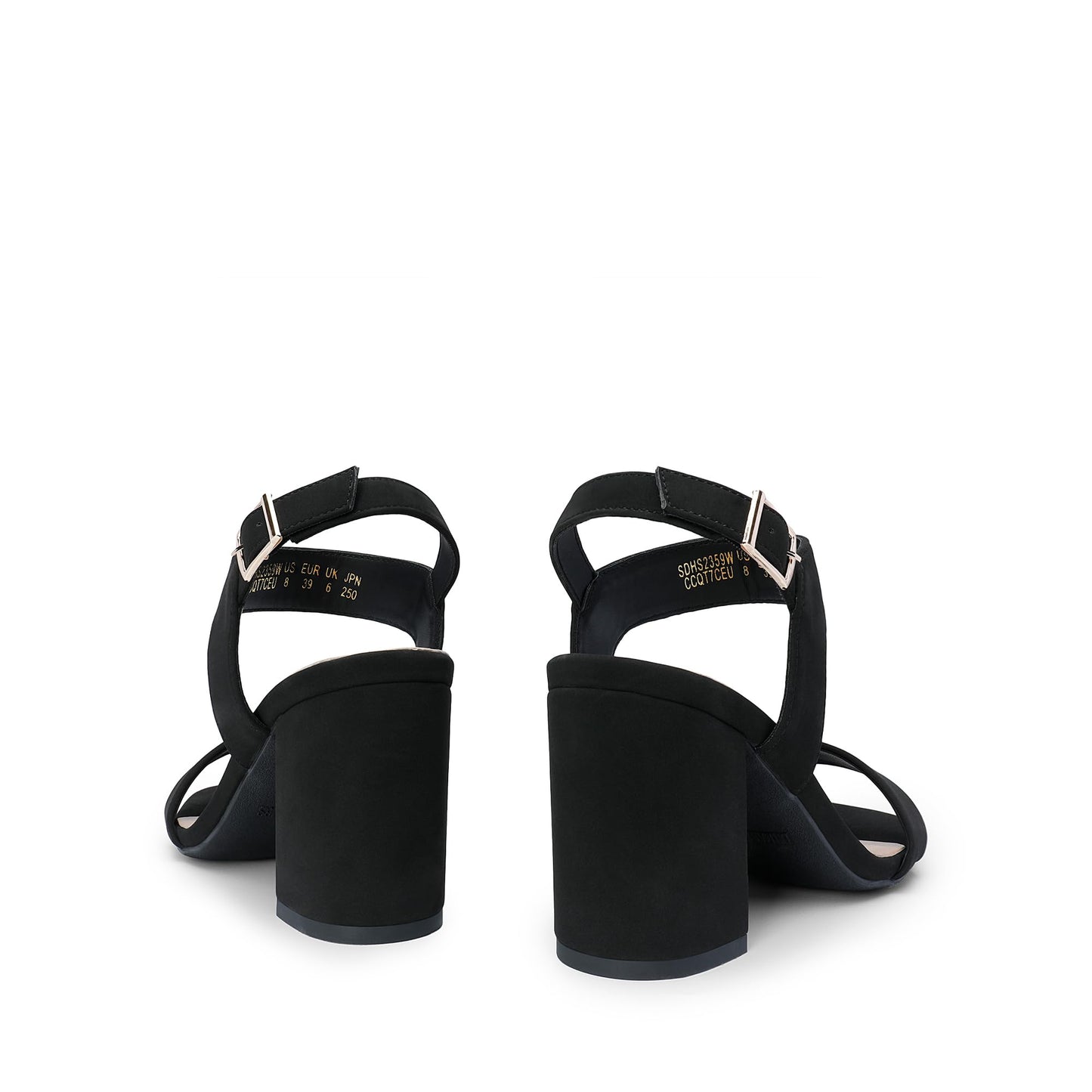 DREAM PAIRS Women's High Chunky Heels Square Toe Block Ankle Strap Dress Comfort Sandals