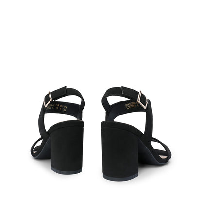 DREAM PAIRS Women's High Chunky Heels Square Toe Block Ankle Strap Dress Comfort Sandals