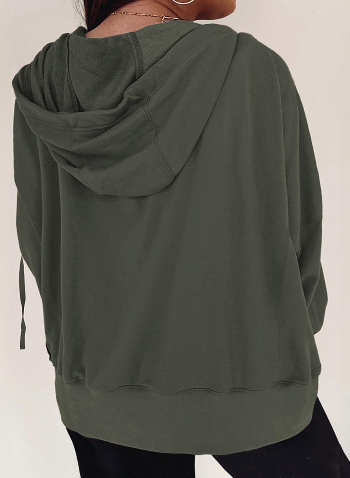 Eytino Women Plus Size Sweatshirts Long Sleeve Zip Up Oversized Casual Hoodies Jackets 2025 Fashion Fall Outfits(1X-5X)