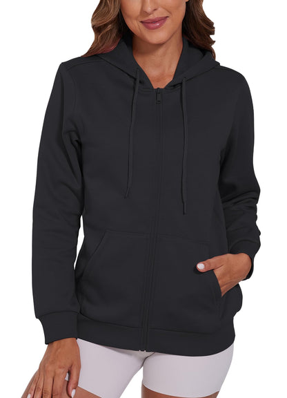 SMENG Womens Zip Up Hoodies Long Sleeve Fit Hooded Sweatshirts 2025 Casual Lightweight Jacket