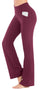 IUGA Yoga Pants Women Wide Leg High Waist Bootcut Workout Flare Leggings Tummy Control Work Dress Pants Women 4 Pockets